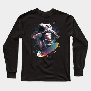 skater astronaut Long Sleeve T-Shirt